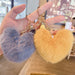 Wholesale Plush Leather Heart Tassel Pom Pom Keychain JDC-KC-JG157 Keychains 金葛 Wholesale Jewelry JoyasDeChina Joyas De China