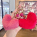 Wholesale Plush Leather Heart Tassel Pom Pom Keychain JDC-KC-JG157 Keychains 金葛 Wholesale Jewelry JoyasDeChina Joyas De China