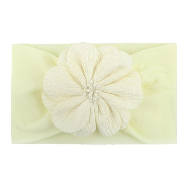 Wholesale plush match head flower hair band JDC-HD-ML025 Headband 猫力 beige Wholesale Jewelry JoyasDeChina Joyas De China