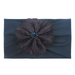 Wholesale plush match head flower hair band JDC-HD-ML025 Headband 猫力 navy-2 Wholesale Jewelry JoyasDeChina Joyas De China