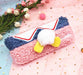 Wholesale Plush Pencil Bag Stationery Bag JDC-PB-Donglej002 Pencil Bags 东津 grey pink Wholesale Jewelry JoyasDeChina Joyas De China