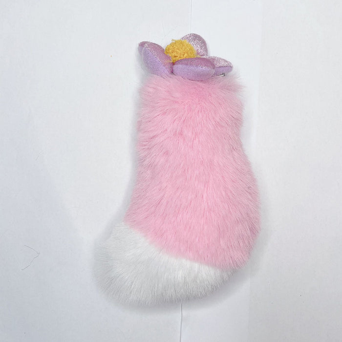 Wholesale Plush PP Cotton Tail Pom Pom Keychain JDC-KC-JG158 Keychains 金葛 Wholesale Jewelry JoyasDeChina Joyas De China