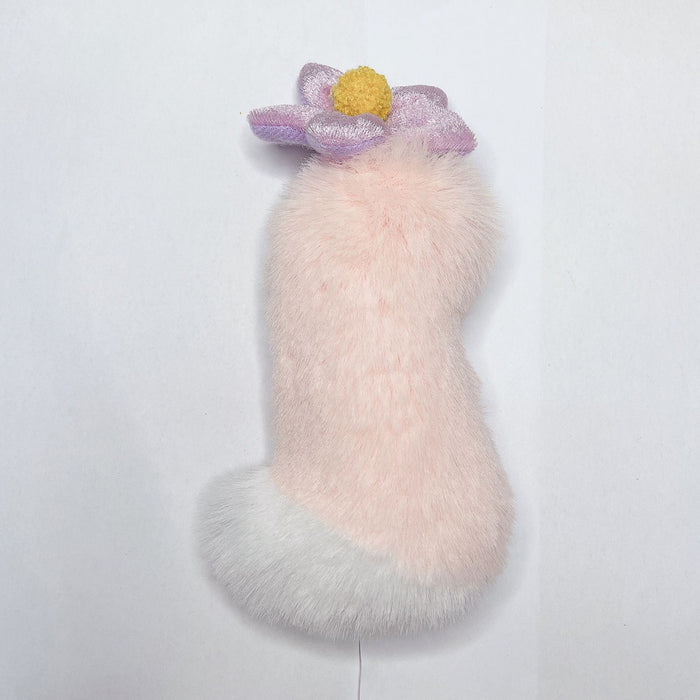 Wholesale Plush PP Cotton Tail Pom Pom Keychain JDC-KC-JG158 Keychains 金葛 Wholesale Jewelry JoyasDeChina Joyas De China