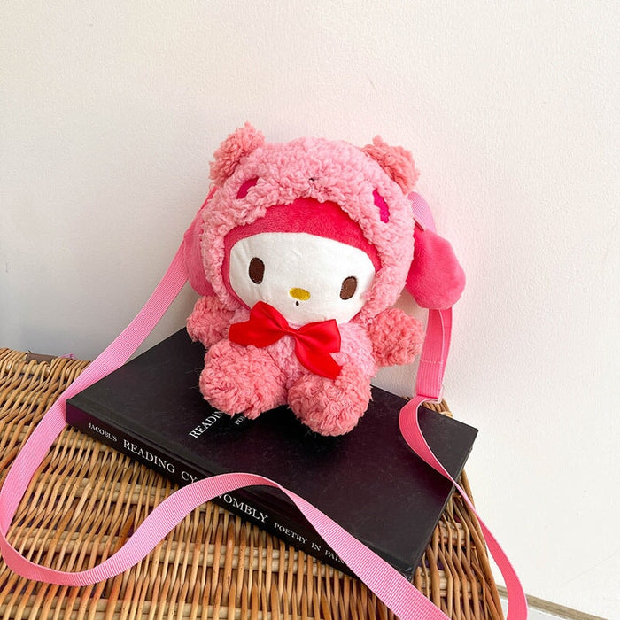 Wholesale Plush Yugui Dog Shoulder Bag JDC-SD-MF037 Shoulder Bags 满丰 pink Wholesale Jewelry JoyasDeChina Joyas De China