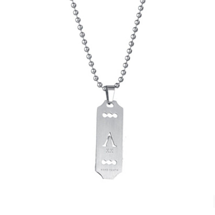 Wholesale Polished Titanium Steel Stainless Steel Hip Hop Double Layer Necklace JDC-NE-RXSFL016 Necklaces 尚芙乐 A Wholesale Jewelry JoyasDeChina Joyas De China