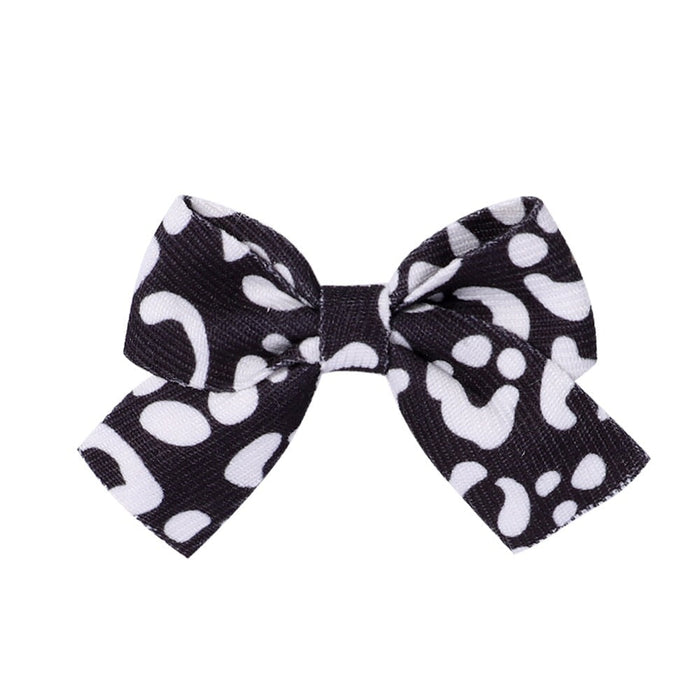 Wholesale polka dot fabric bow kids hair clip JDC-HC-YL067 Hair Clips 雅伦 6 Wholesale Jewelry JoyasDeChina Joyas De China