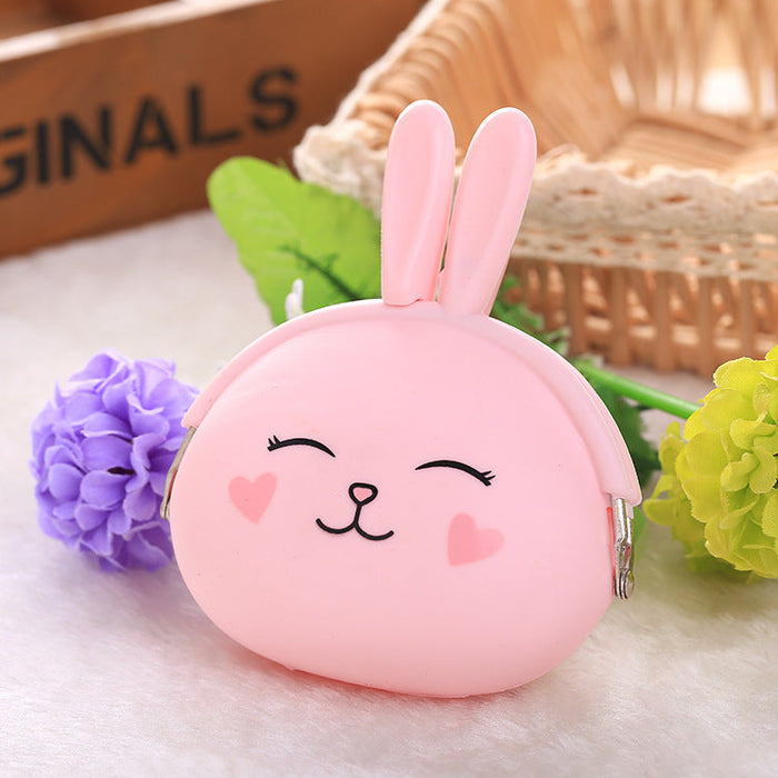 Wholesale polyester bunny coin purse JDC-WT-Donglej013 Wallet 东津 gray Wholesale Jewelry JoyasDeChina Joyas De China