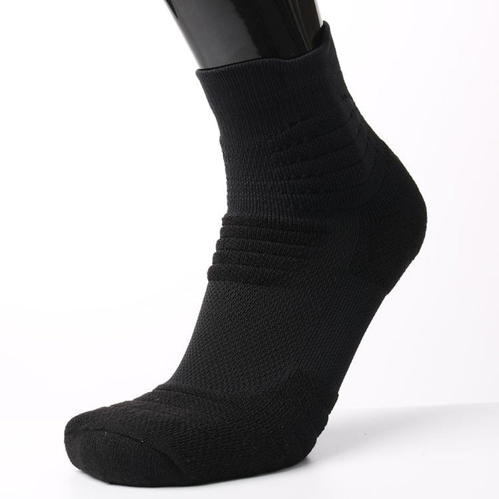 Wholesale Polyester Cotton Nylon Thickened Towel Bottom Basketball Socks For Men JDC-SK-LZL056 Sock 两只狼 black one size Wholesale Jewelry JoyasDeChina Joyas De China