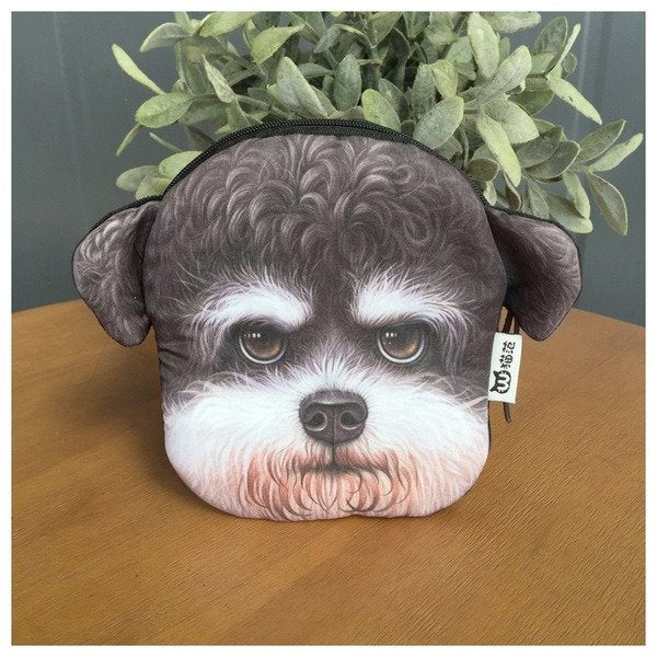 Wholesale polyester dog head coin purse JDC-WT-Donglej008 Wallet 东津 Wholesale Jewelry JoyasDeChina Joyas De China