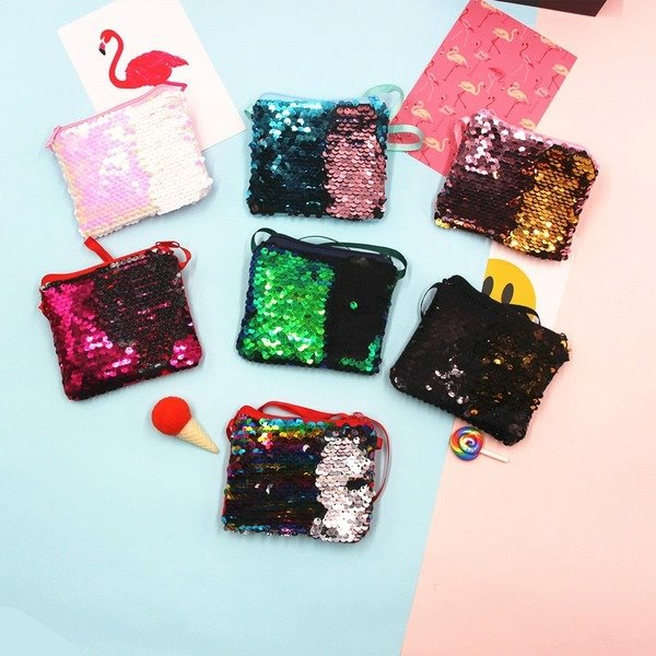 Wholesale polyester mermaid sequin coin purse JDC-WT-Donglej005 Wallet 东津 Wholesale Jewelry JoyasDeChina Joyas De China