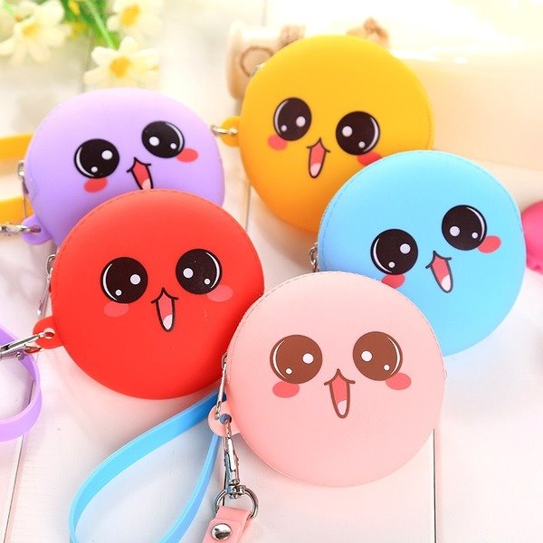 Wholesale polyester mini round silicone zipper coin purse JDC-WT-Donglej011 Wallet 东津 Wholesale Jewelry JoyasDeChina Joyas De China