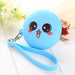 Wholesale polyester mini round silicone zipper coin purse JDC-WT-Donglej011 Wallet 东津 blue Wholesale Jewelry JoyasDeChina Joyas De China