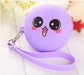 Wholesale polyester mini round silicone zipper coin purse JDC-WT-Donglej011 Wallet 东津 purple Wholesale Jewelry JoyasDeChina Joyas De China