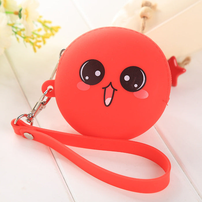 Wholesale polyester mini round silicone zipper coin purse JDC-WT-Donglej011 Wallet 东津 red Wholesale Jewelry JoyasDeChina Joyas De China