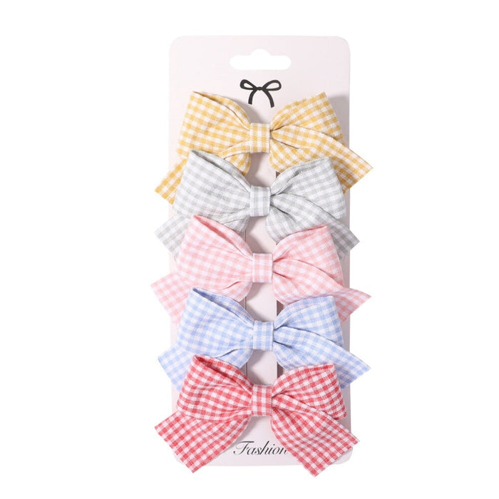 Wholesale Polyester Rib Belt Kids Bow Hair Clip JDC-HC-YL065 Hair Clips 雅伦 1615-6 Wholesale Jewelry JoyasDeChina Joyas De China