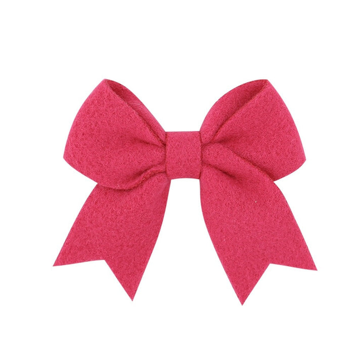 Wholesale Polyester Rib With Bow Cute Kids Hair Clip JDC-HC-YL068 Hair Clips 雅伦 Wholesale Jewelry JoyasDeChina Joyas De China