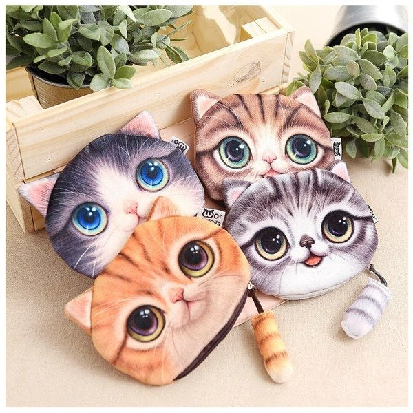 Wholesale polyester three-dimensional cat coin purse JDC-WT-Donglej015 Wallet 东津 Wholesale Jewelry JoyasDeChina Joyas De China