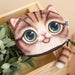 Wholesale polyester three-dimensional cat coin purse JDC-WT-Donglej015 Wallet 东津 brown Wholesale Jewelry JoyasDeChina Joyas De China