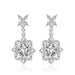 Wholesale premium sapphire long silver plated earrings JDC-ES-BZ001 Earrings 标志 white Wholesale Jewelry JoyasDeChina Joyas De China
