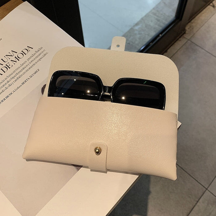 Wholesale pressure proof soft leather glasses bag JDC-SG-PLS051 Sunglasses 普琳丝 Wholesale Jewelry JoyasDeChina Joyas De China