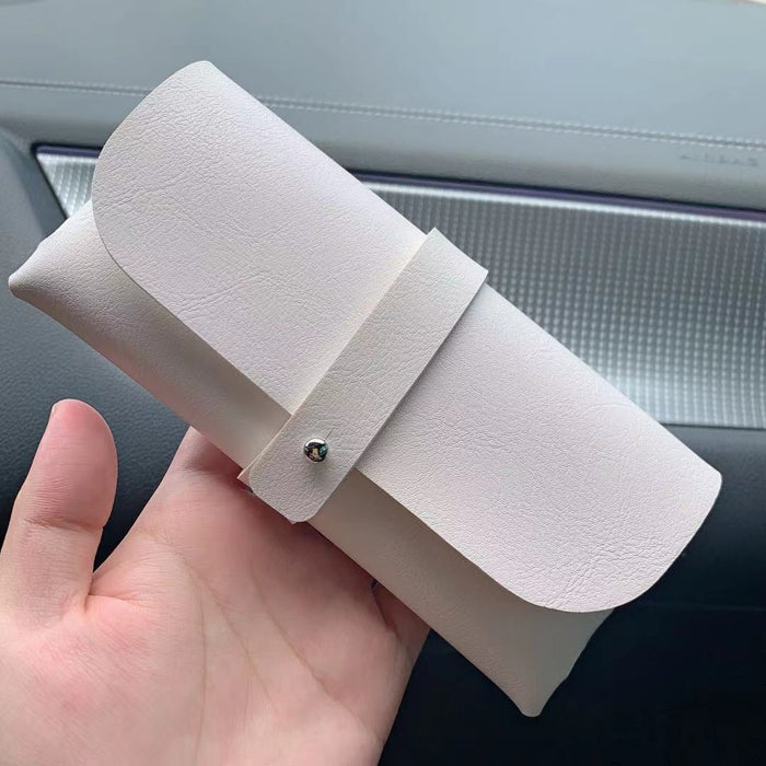 Wholesale pressure proof soft leather glasses bag JDC-SG-PLS051 Sunglasses 普琳丝 white Wholesale Jewelry JoyasDeChina Joyas De China