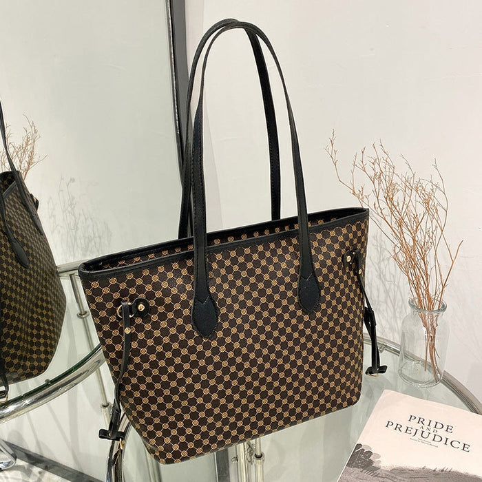 Wholesale printed Plaid women's convenience handbag JDC-HB-Xinc002 Handbags 狮岭鑫 Wholesale Jewelry JoyasDeChina Joyas De China