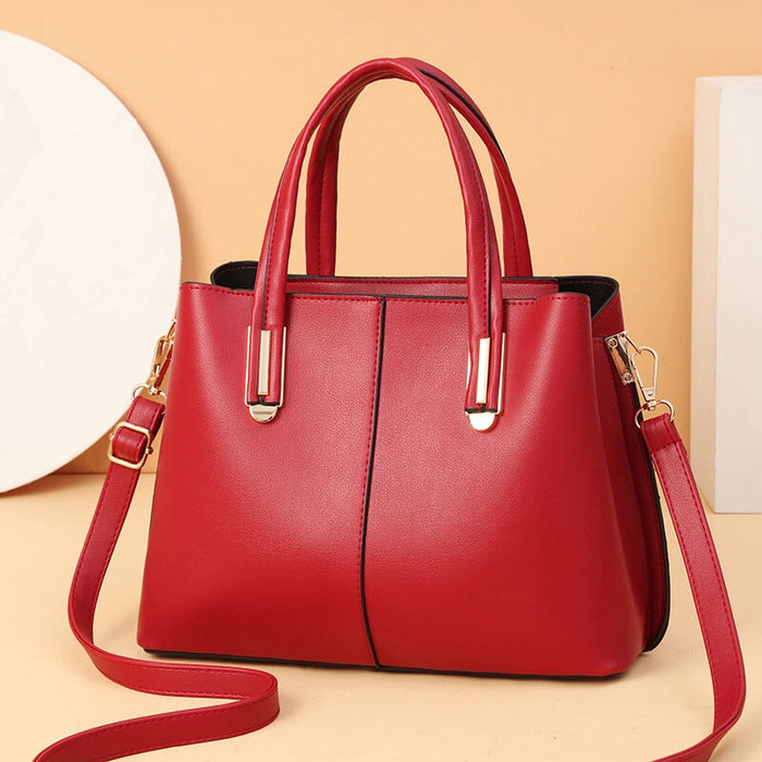 Wholesale PU colorblock messenger bag JDC-SD-GSDXF010 Shoulder Bags 丁仙法 wine red Wholesale Jewelry JoyasDeChina Joyas De China