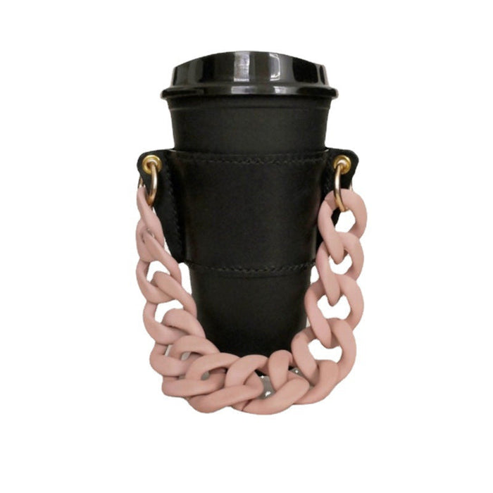 Wholesale PU Leather Coffee Cup Detachable Chain Cup Holder JDC-CUP-YouZ001 Cup Holder 悠智 Wholesale Jewelry JoyasDeChina Joyas De China