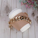 Wholesale PU Leather Coffee Cup Detachable Chain Cup Holder JDC-CUP-YouZ001 Cup Holder 悠智 Apricot Golden Chain Wholesale Jewelry JoyasDeChina Joyas De China