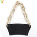 Wholesale PU Leather Coffee Cup Detachable Chain Cup Holder JDC-CUP-YouZ001 Cup Holder 悠智 Black yellow white marble Wholesale Jewelry JoyasDeChina Joyas De China