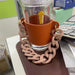 Wholesale PU Leather Coffee Cup Detachable Chain Cup Holder JDC-CUP-YouZ001 Cup Holder 悠智 Orange pink chain Wholesale Jewelry JoyasDeChina Joyas De China