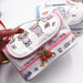 Wholesale PU Leather Double Layer Portable Cosmetic Bag Storage Bag JDC-CB-Donglej001 Cosmetic bag 东津 pink Wholesale Jewelry JoyasDeChina Joyas De China