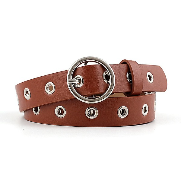 Wholesale PU Leather Hollow Round Buckle Women's Belt JDC-WB-Nuoy028 Womenbelt 诺娅 Wholesale Jewelry JoyasDeChina Joyas De China