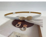Wholesale PU Leather Ladies Belt JDC-WB-YunT004 Womenbelt 云图 white Wholesale Jewelry JoyasDeChina Joyas De China