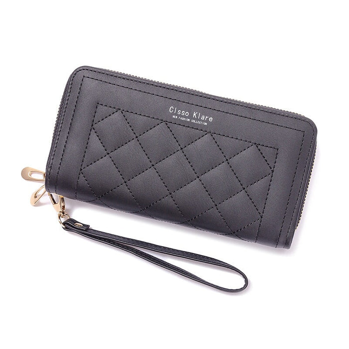 Wholesale PU Leather Women's Wallets JDC-WT-JiaL002 Wallet 佳罗 fangge black Wholesale Jewelry JoyasDeChina Joyas De China