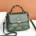 Wholesale PU rhombus messenger bag JDC-SD-GSDXF004 Shoulder Bags 丁仙法 green Wholesale Jewelry JoyasDeChina Joyas De China