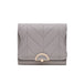 Wholesale PU Women's Short Wallet JDC-WT-Huob008 Wallet 霍珀 grey Wholesale Jewelry JoyasDeChina Joyas De China