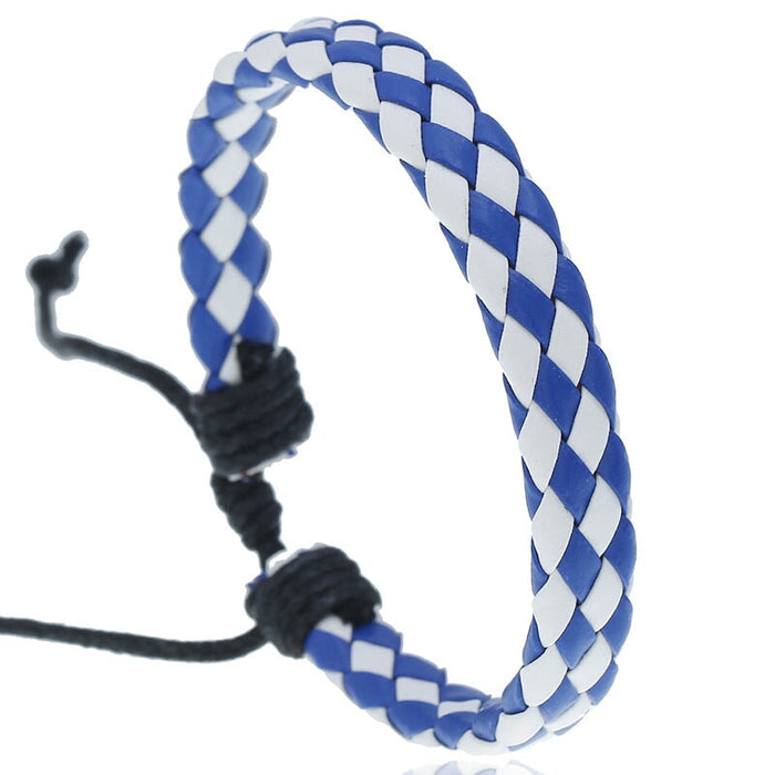 Wholesale pull adjustment leather braided bracelet JDC-BT-PK001 Bracelet 庞克 Wholesale Jewelry JoyasDeChina Joyas De China