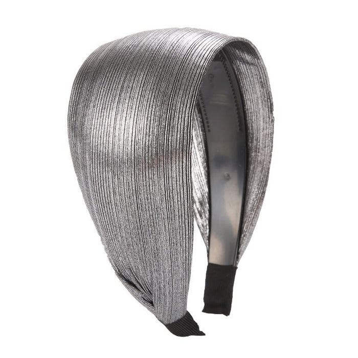 Wholesale pure bright color wide-brimmed hair band JDC-HD-Chunj006 Headband 纯界 silver Wholesale Jewelry JoyasDeChina Joyas De China