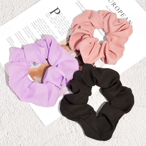 Bulk Jewelry Wholesale pure color cloth Hair Scrunchies JDC-HS-K069 Wholesale factory from China YIWU China