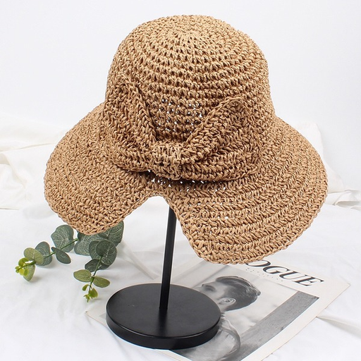 Bulk Jewelry Wholesale pure color papyrus Bow Fashionhat JDC-FH-js004 Wholesale factory from China YIWU China