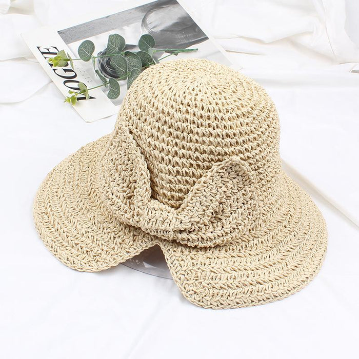 Bulk Jewelry Wholesale pure color papyrus Bow Fashionhat JDC-FH-js004 Wholesale factory from China YIWU China