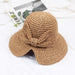 Bulk Jewelry Wholesale pure color papyrus Bow Fashionhat JDC-FH-js004 Wholesale factory from China YIWU China