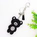 Wholesale purple flannel keychain JDC-KC-KunHe006 Keychains 坤禾 black Large (85 * 55) Wholesale Jewelry JoyasDeChina Joyas De China