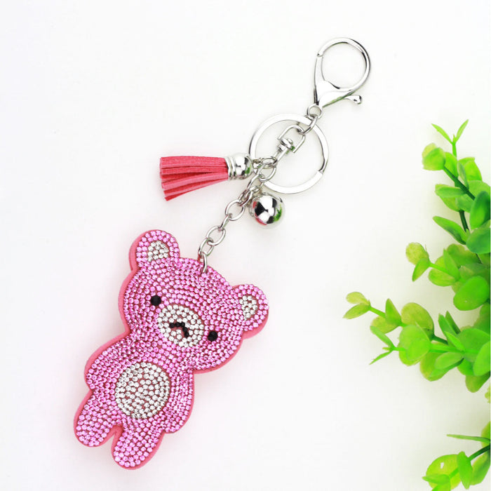 Wholesale purple flannel keychain JDC-KC-KunHe006 Keychains 坤禾 pink Large (85 * 55) Wholesale Jewelry JoyasDeChina Joyas De China