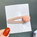 Wholesale purple flocking hairpins (F)JDC-HC-GSHX095 Hair Clips 恒曦 10# orange Wholesale Jewelry JoyasDeChina Joyas De China