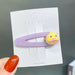 Wholesale purple flocking hairpins (F)JDC-HC-GSHX095 Hair Clips 恒曦 Wholesale Jewelry JoyasDeChina Joyas De China