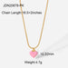 Wholesale Purple Gold Plated Stainless Steel Necklace JDC-NE-JD369 Necklaces 杰鼎 Wholesale Jewelry JoyasDeChina Joyas De China