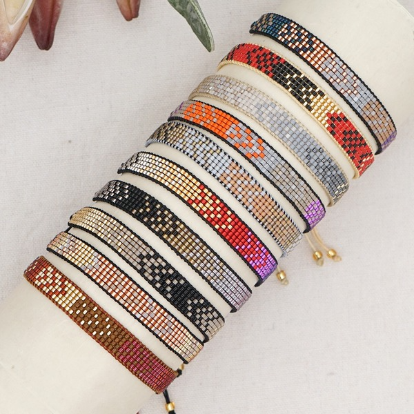 Bulk Jewelry Wholesale Purple MiyukiDB Antique Rice Beads Woven Symphony Geometric Bracelet JDC-gbh449 Wholesale factory from China YIWU China