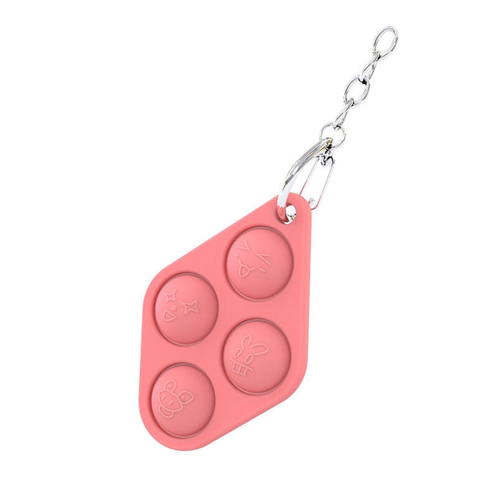 Wholesale purple silicone keychain JDC-FT-SZQL019 fidgets toy 潜乐 Red Wholesale Jewelry JoyasDeChina Joyas De China